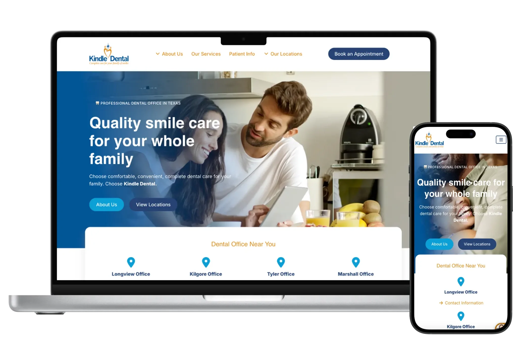 Hire Freelance Dental Design — website design example