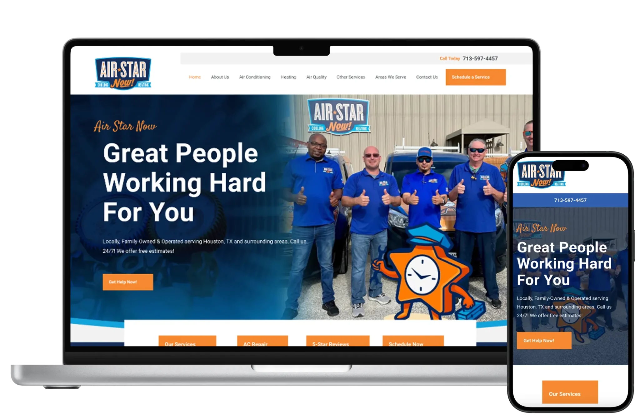 Hvac Website Design Texas — website design example